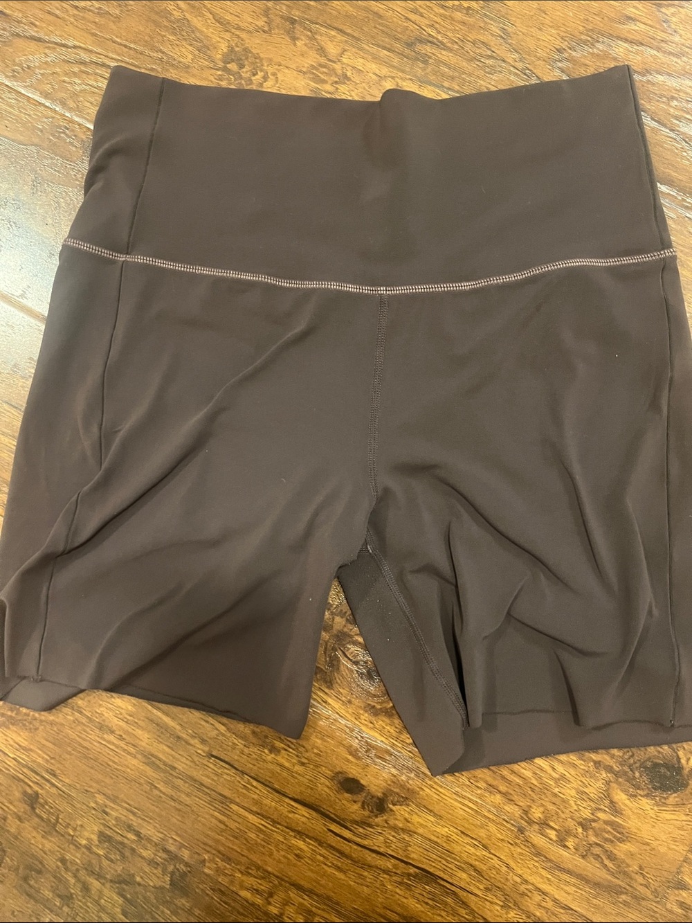 Left On Friday Brown High-Waist Bike Shorts